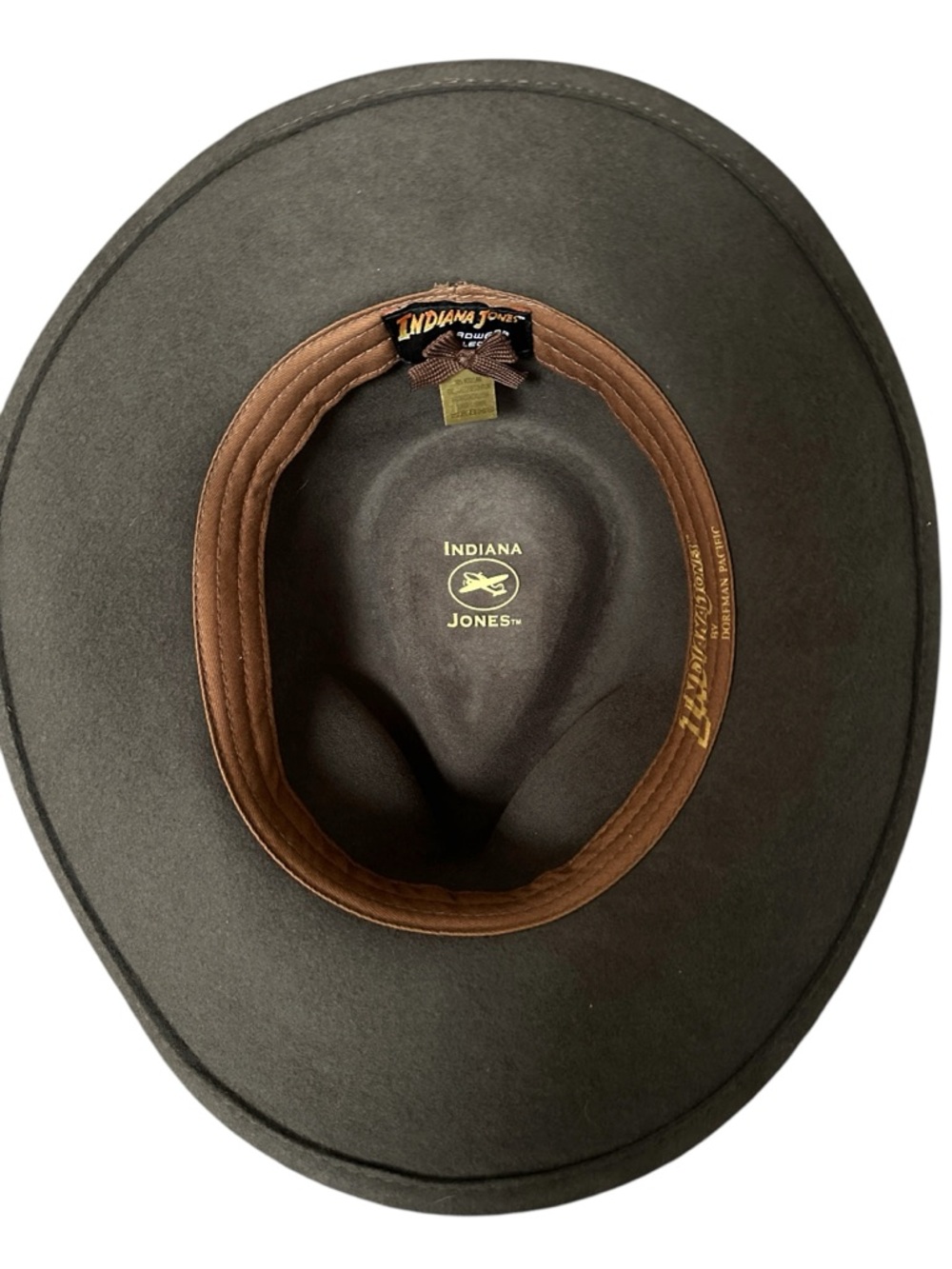 Dorfman Pacific 100% Wool Fedora Hat Indiana Jones  Size‎ XL Adventure Style - Picture 7 of 13